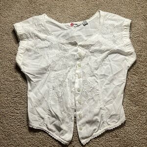 Phool 100% Cotton Lace Tank Top Size Small